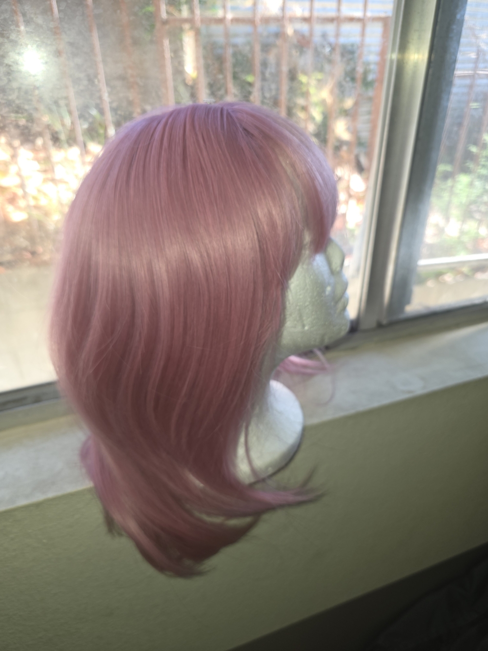 Pink Women's Synthetic Wig - Unbranded